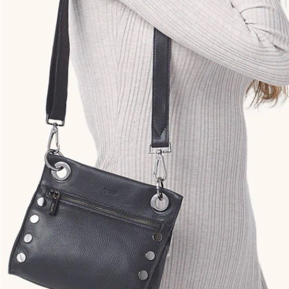 Hammitt Handbags - Hammitt Black Crossbody Bag with gun metal hardware Accents